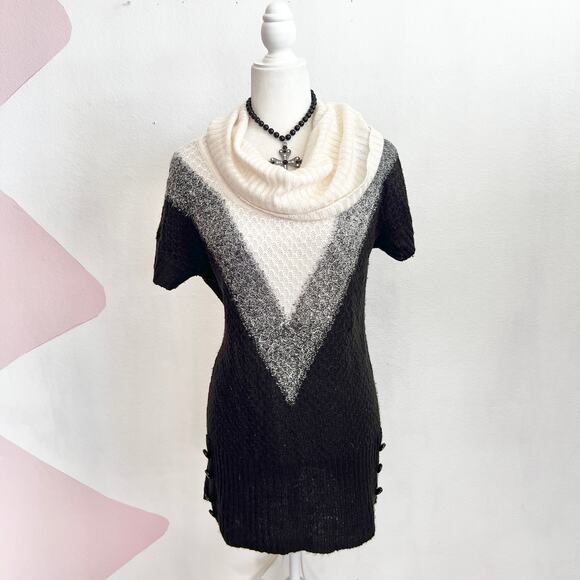 Vintage Y2K Sweater Dress 2000s Retro Grunge Tumblr Indie Sleaze Large - Picture 1 of 6